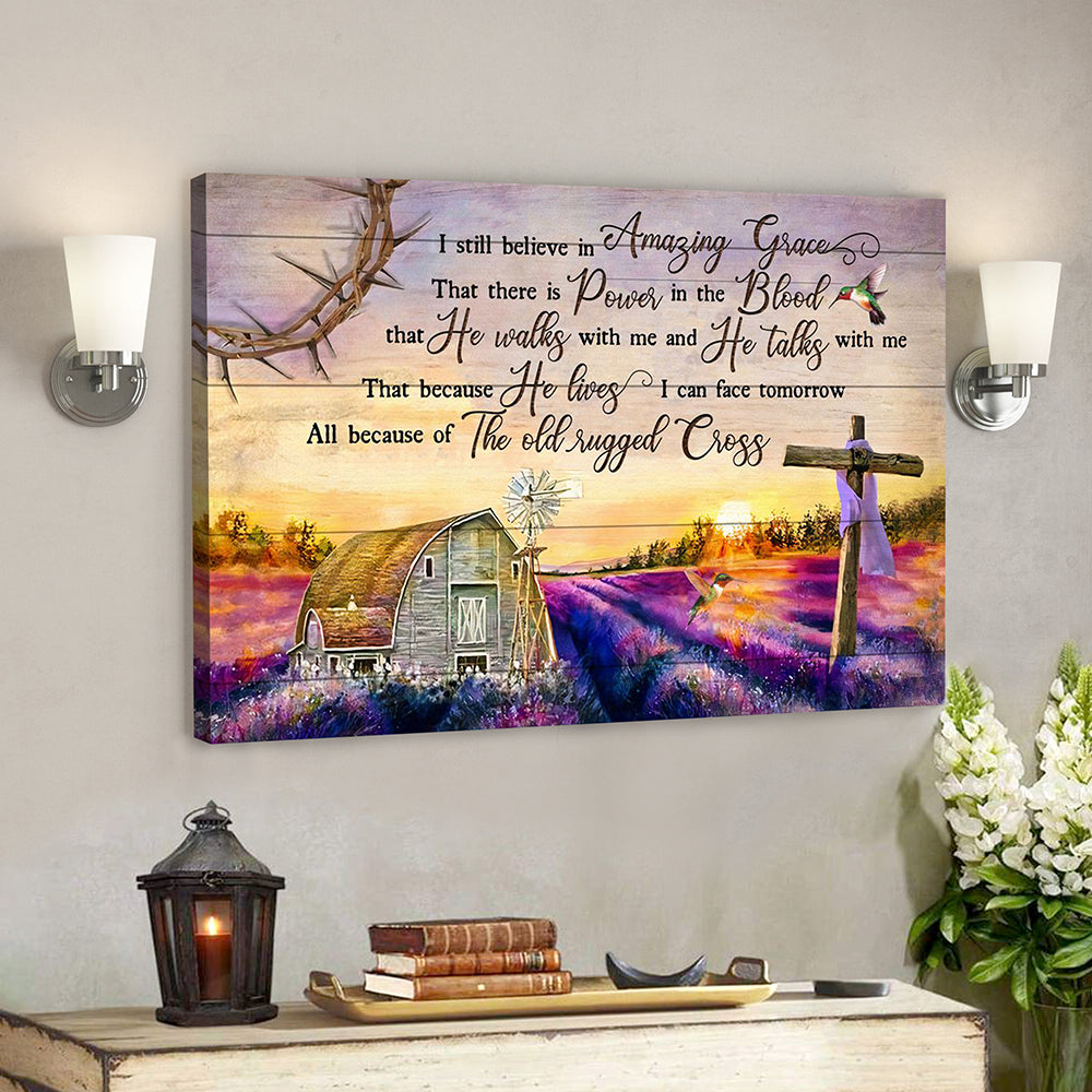 Christian Canvas Art – Bible Verse Canvas – Scripture Canvas Wall Art – Crossfamer Canvas Poster