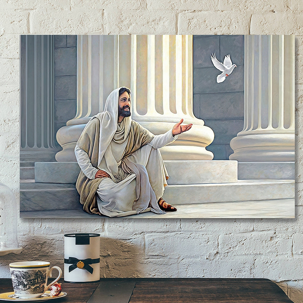 Christian Gift – Jesus Canvas Painting – Jesus Poster – Jesus Canvas Art – Jesus Canvas