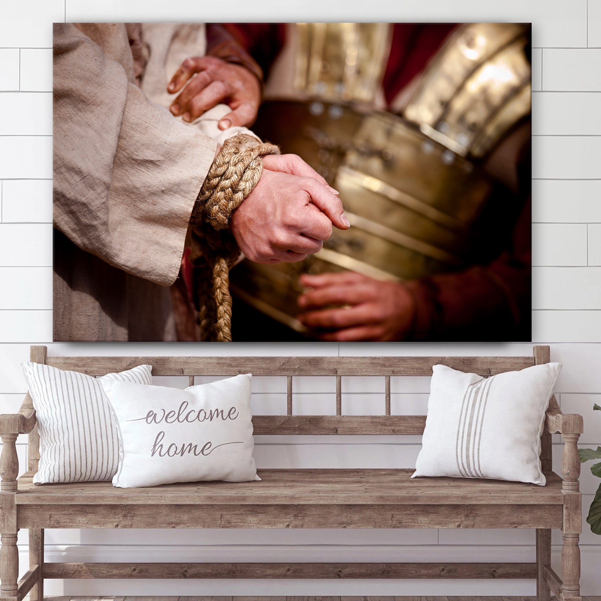 Christ’s Hands Bound Together Canvas Wall Art – Easter Wall Art – Christian Canvas Wall Art