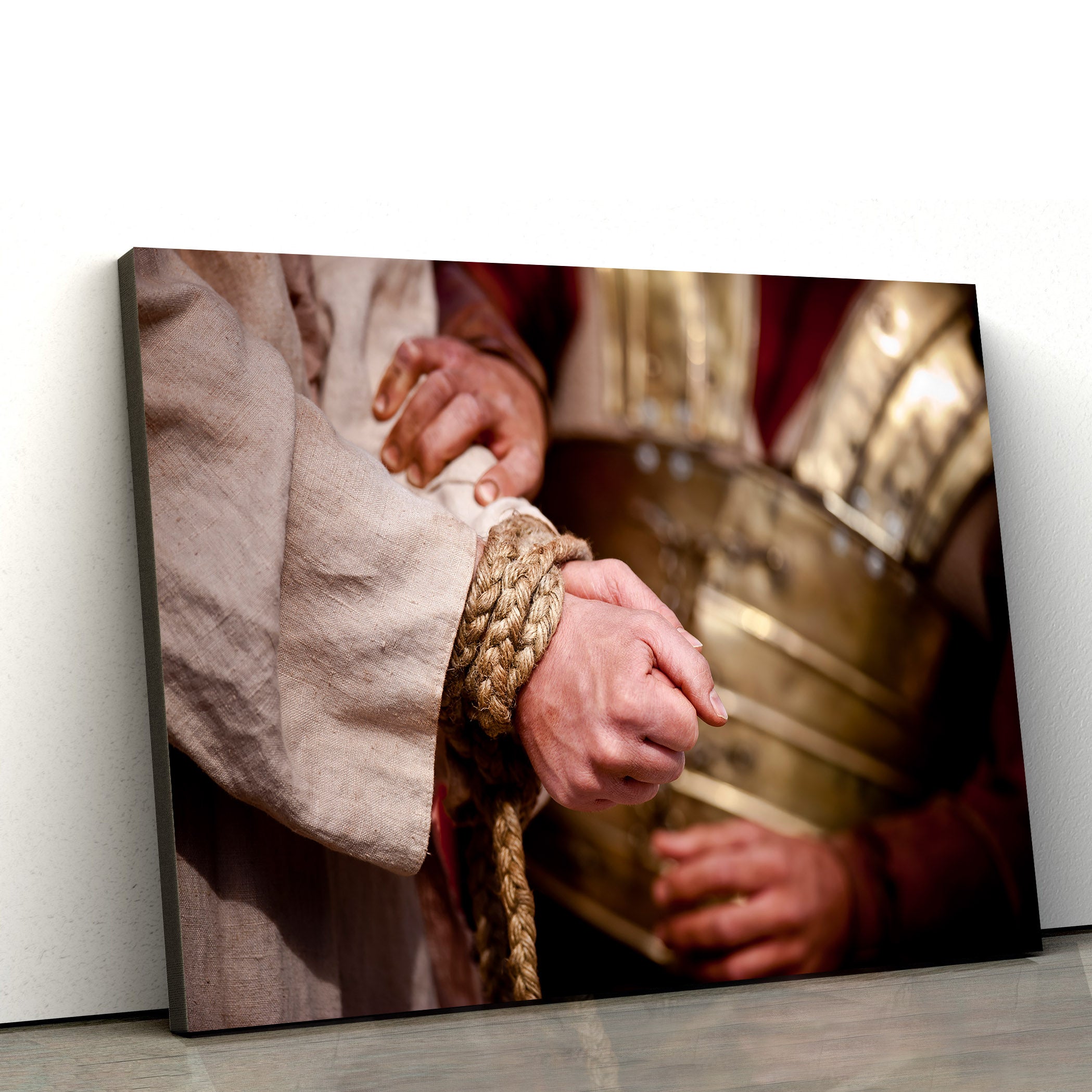 Christ’s Hands Bound Together Canvas Wall Art – Easter Wall Art – Christian Canvas Wall Art