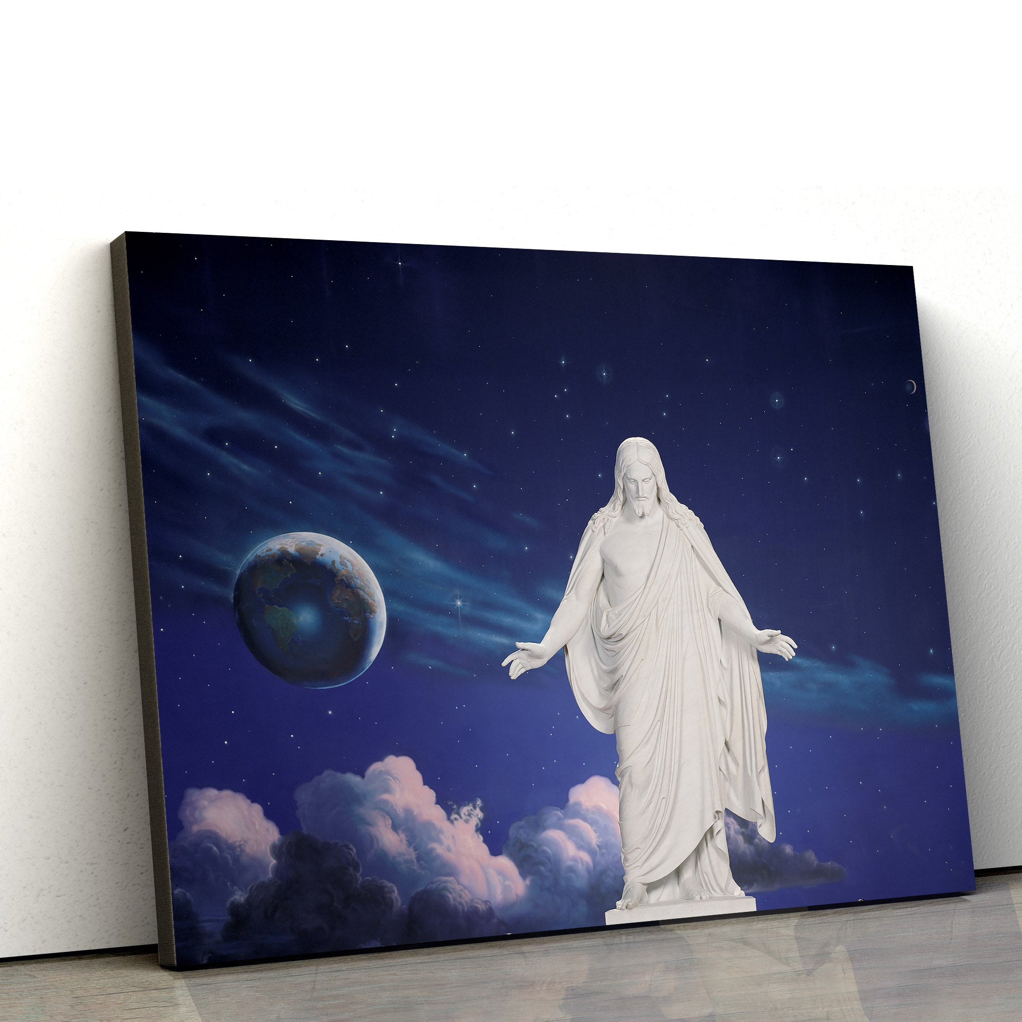 Christus Statue Canvas Wall Art – Christian Canvas Pictures – Religious Canvas Wall Art