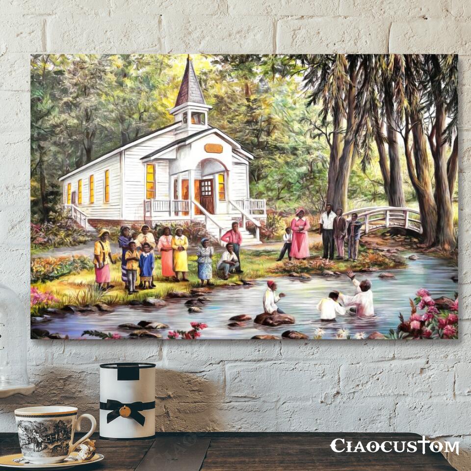 Church – Christian Canvas Wall Art – Christian Wall Decor – Christian Artwork – Religious Wall Decor – Faith Canvas Wall Art – Scripture Wall Art