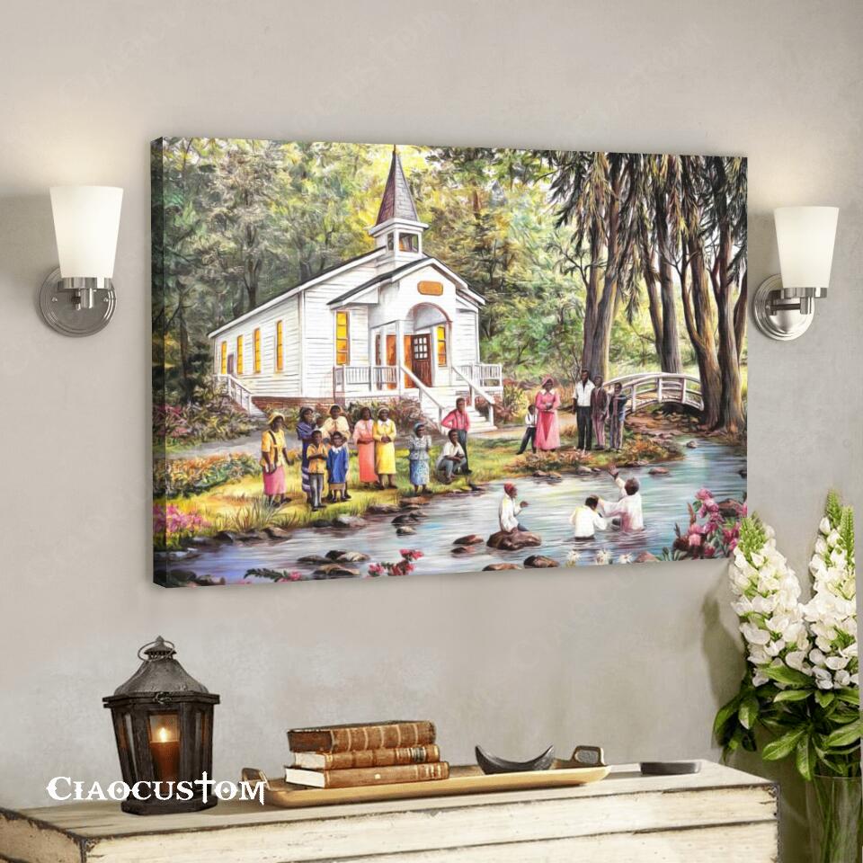 Church – Christian Canvas Wall Art – Christian Wall Decor – Christian Artwork – Religious Wall Decor – Faith Canvas Wall Art – Scripture Wall Art