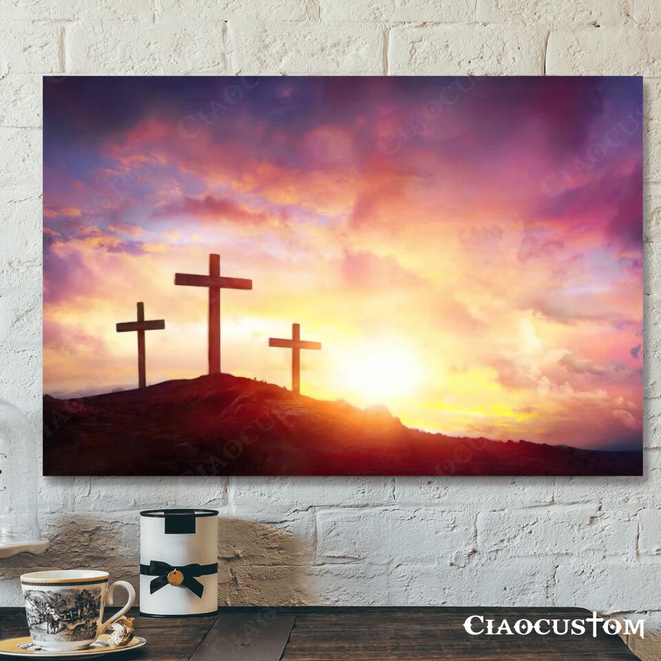 Cross Painting – Jesus Poster – Jesus Canvas – Jesus Wall Pictures – Christian Gift