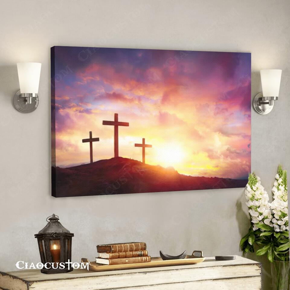 Cross Painting – Jesus Poster – Jesus Canvas – Jesus Wall Pictures – Christian Gift