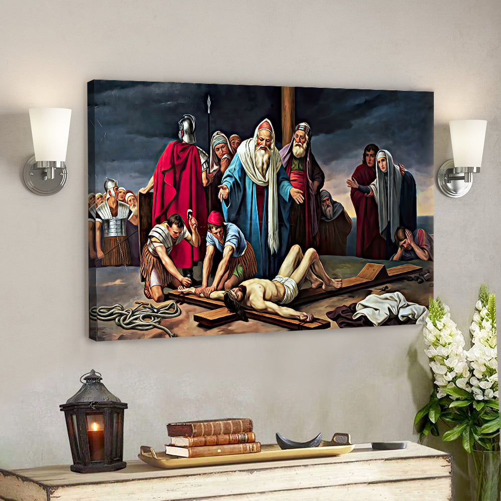 Crucifixion of Jesus – Jesus Pictures – Jesus Canvas – Jesus Wall Art – Christian Canvas Prints – Faith Canvas – Gift For Christian