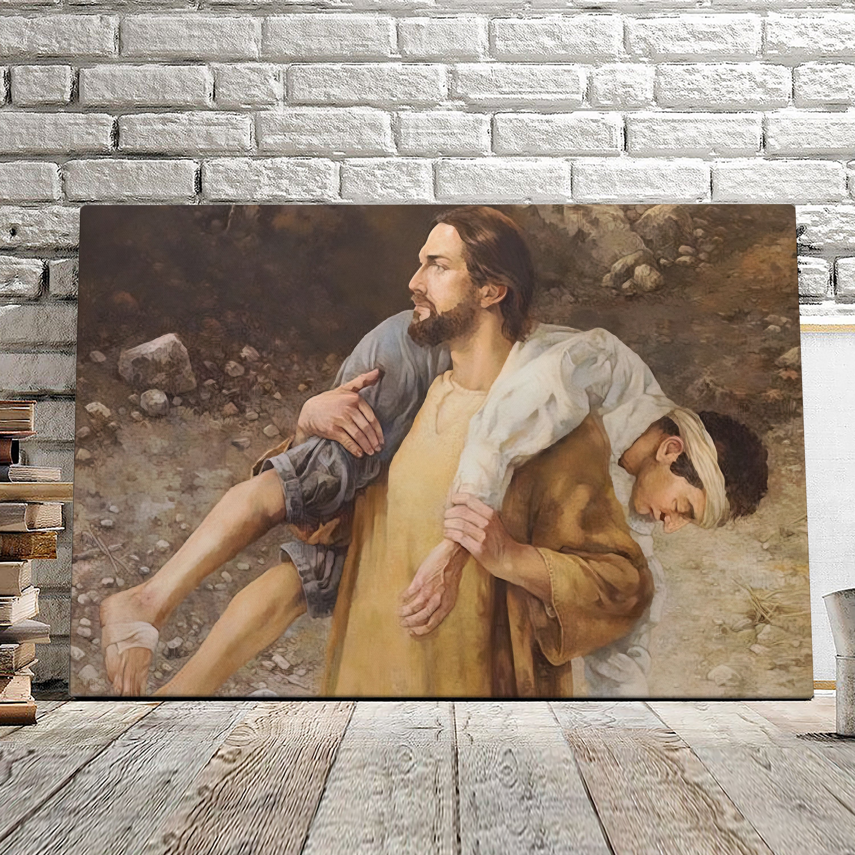 Matthew 5:2 Kjv – And He Opened His Mouth Taught Them – Jesus Canvas Poster – Christian Canvas Prints – Faith Canvas