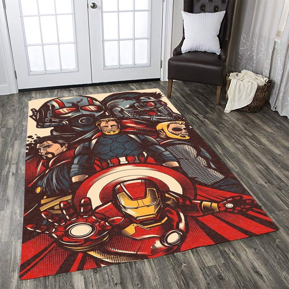 Deschea 6 Infinity Stones Area Rugs Marvel Movie