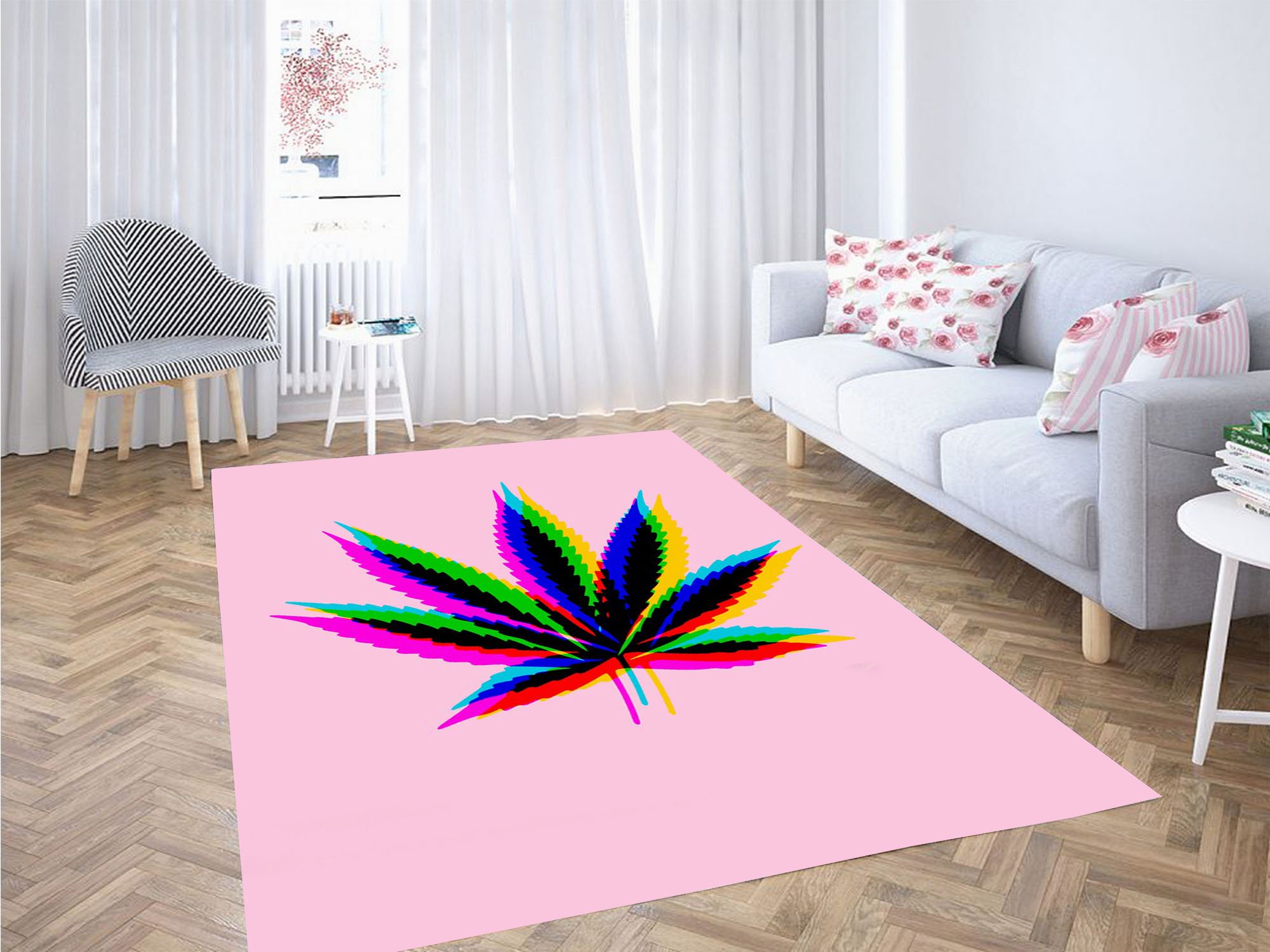 Deschea Aesthetic Weeds Hypebeast Carpet Rug