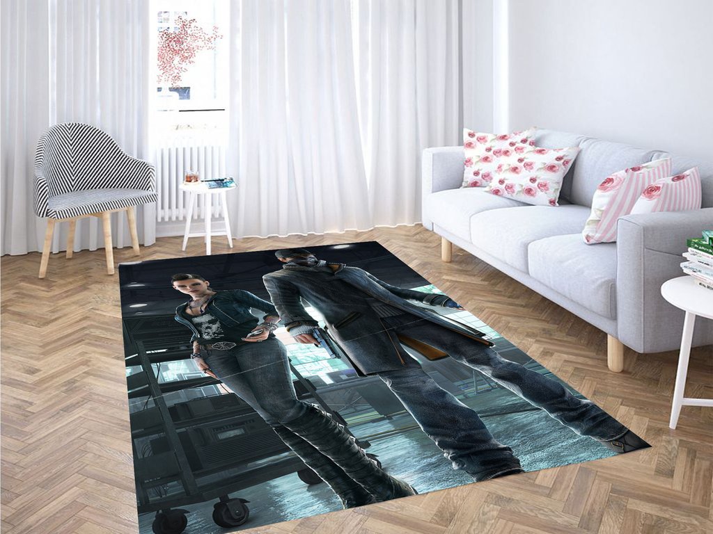 Deschea Aiden Watch Dogs Living Room Modern Carpet Rug