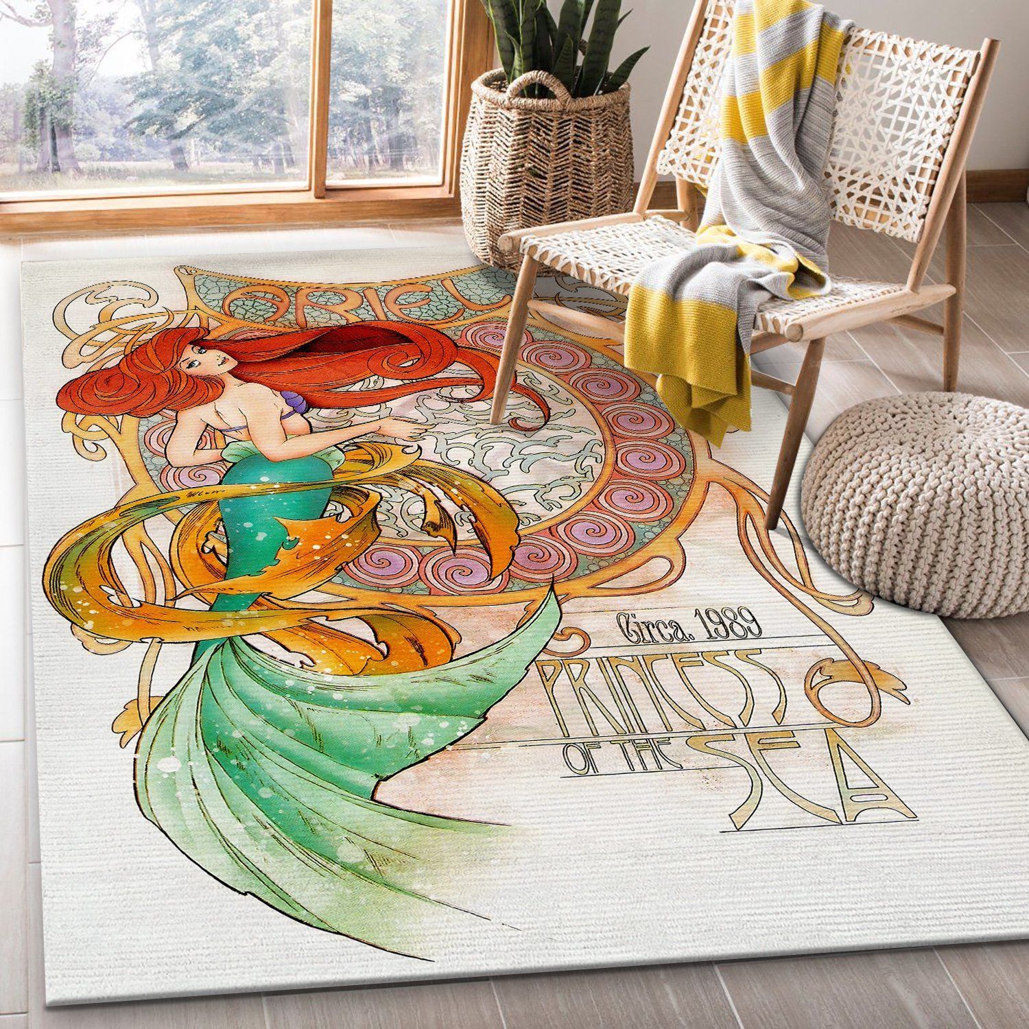 Deschea Disney Magic Castle Living Room Area Rug