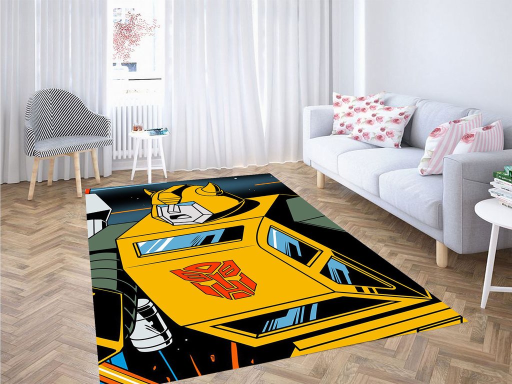 Deschea Art Transformers Primitive Skateboard Living Room Modern Carpet Rug