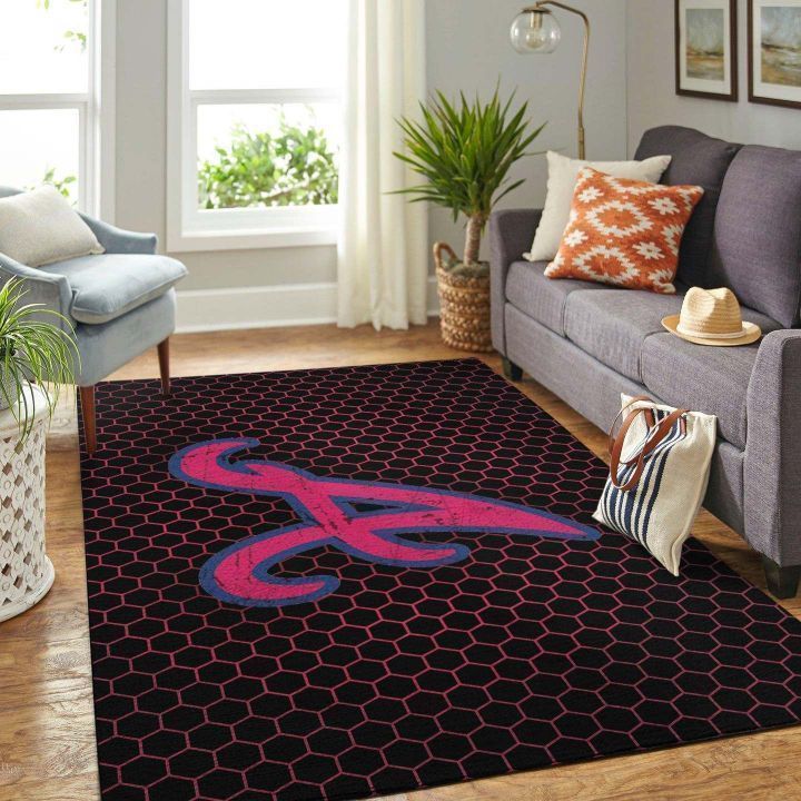 Deschea Atlanta Braves Living Room Area Rug