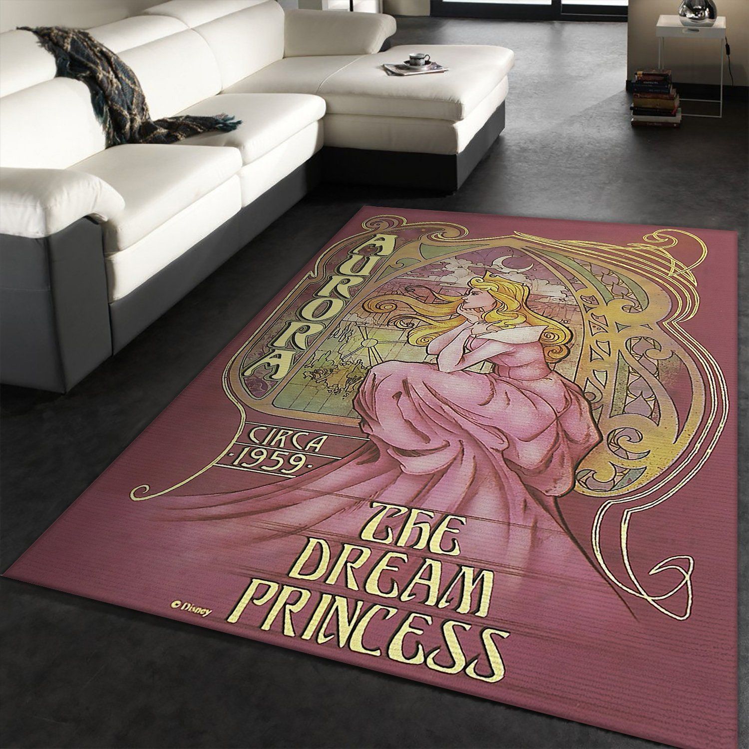 Deschea Aurora Disney Rug – Custom Size And Printing