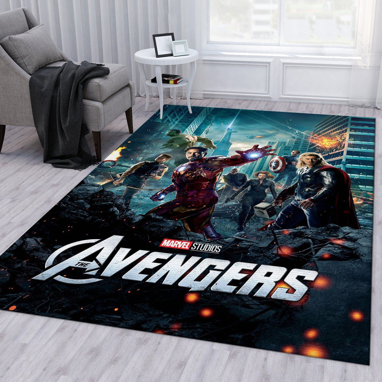 Deschea Avengers Movie Rug – Custom Size And Printing