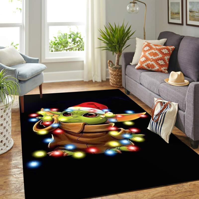 Deschea Baby Yoda Christmas Carpet Floor Area Rug