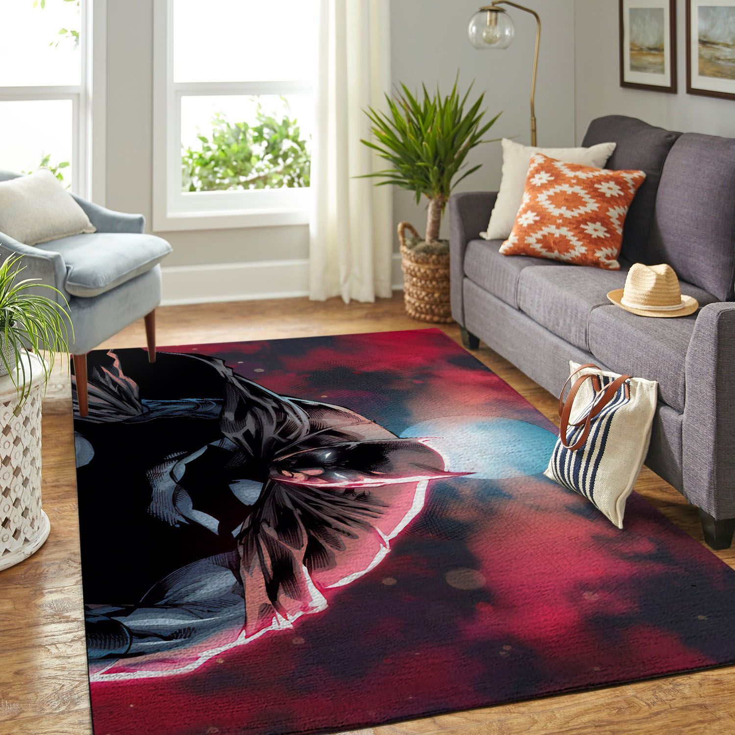 Deschea Batman Living Room Area Rug