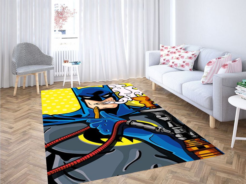 Deschea Batman Smoking Wallpaper Living Room Modern Carpet Rug