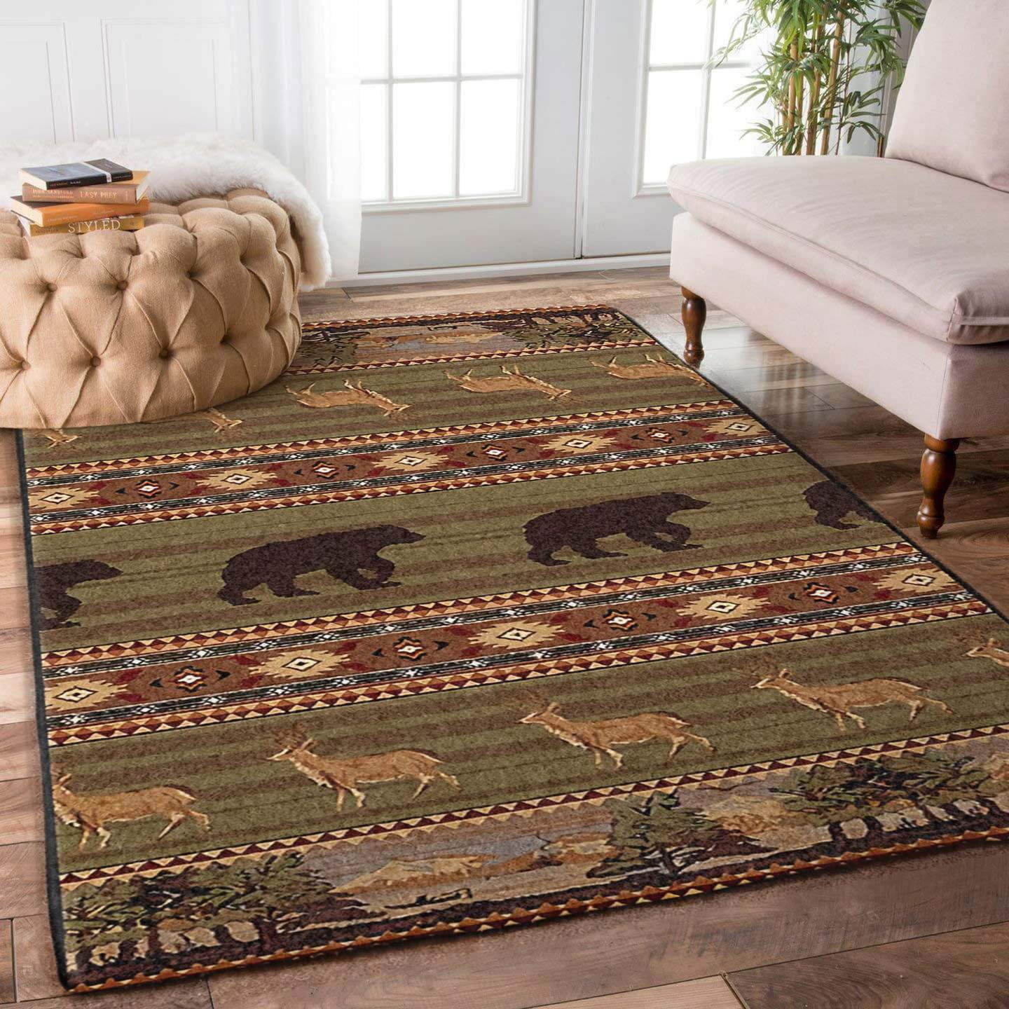 Deschea Bear And Deer Limited Edition Rug