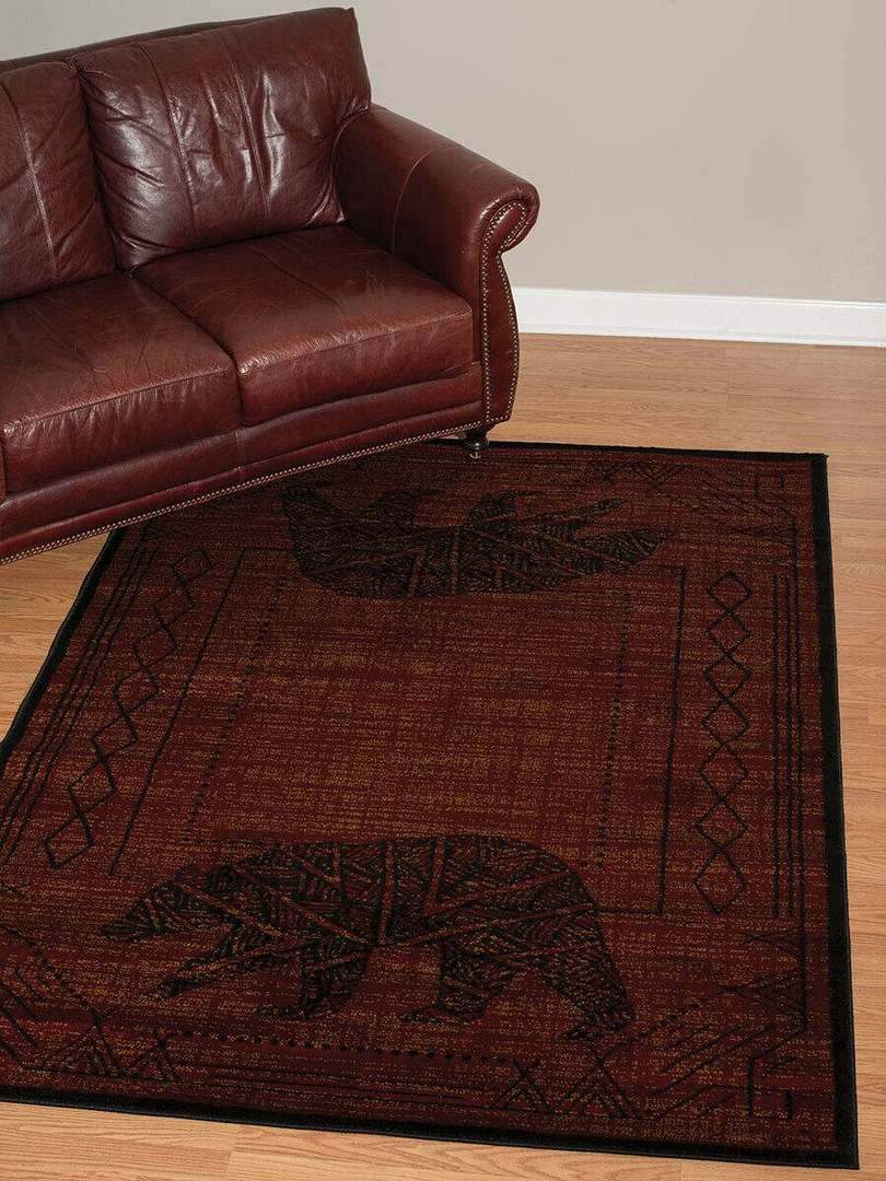 Deschea Bear Cave Red Limited Edition Rug