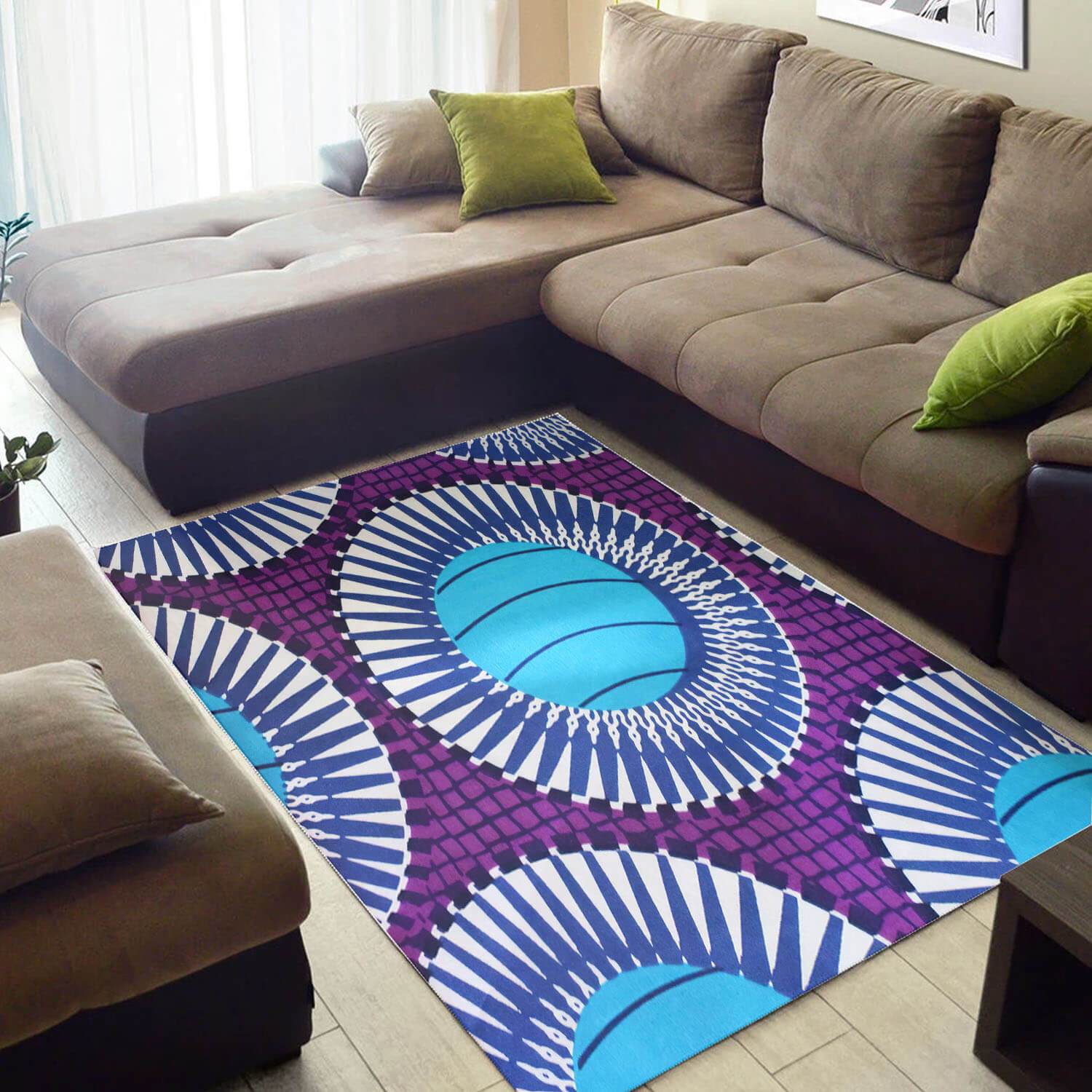 Deschea Beautiful African Attractive Natural Hair Seamless Pattern Themed Room Rug