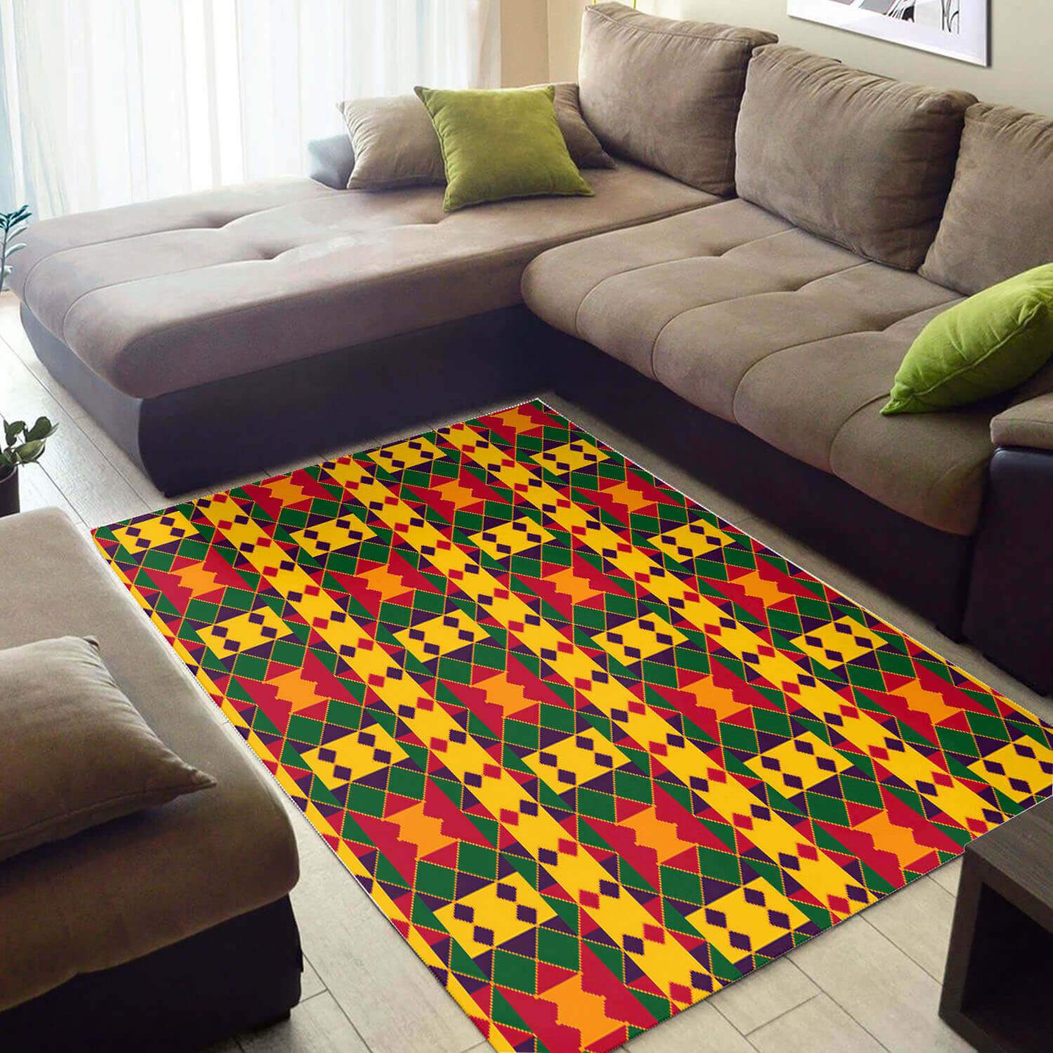 Deschea Beautiful African Unique Natural Hair Afrocentric Art Style Inspired Home Rug