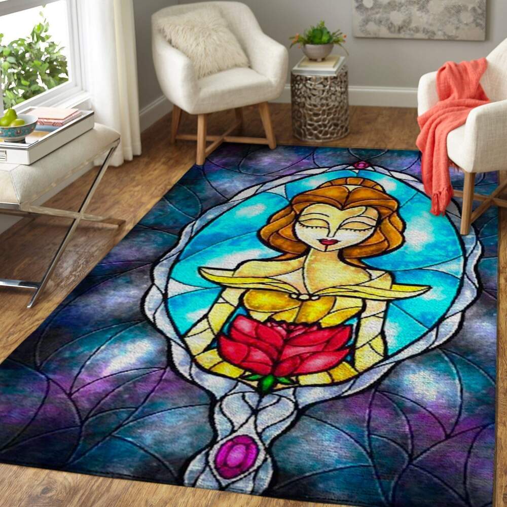 Deschea Beauty & The Beast Area Rug Disney Regtangle