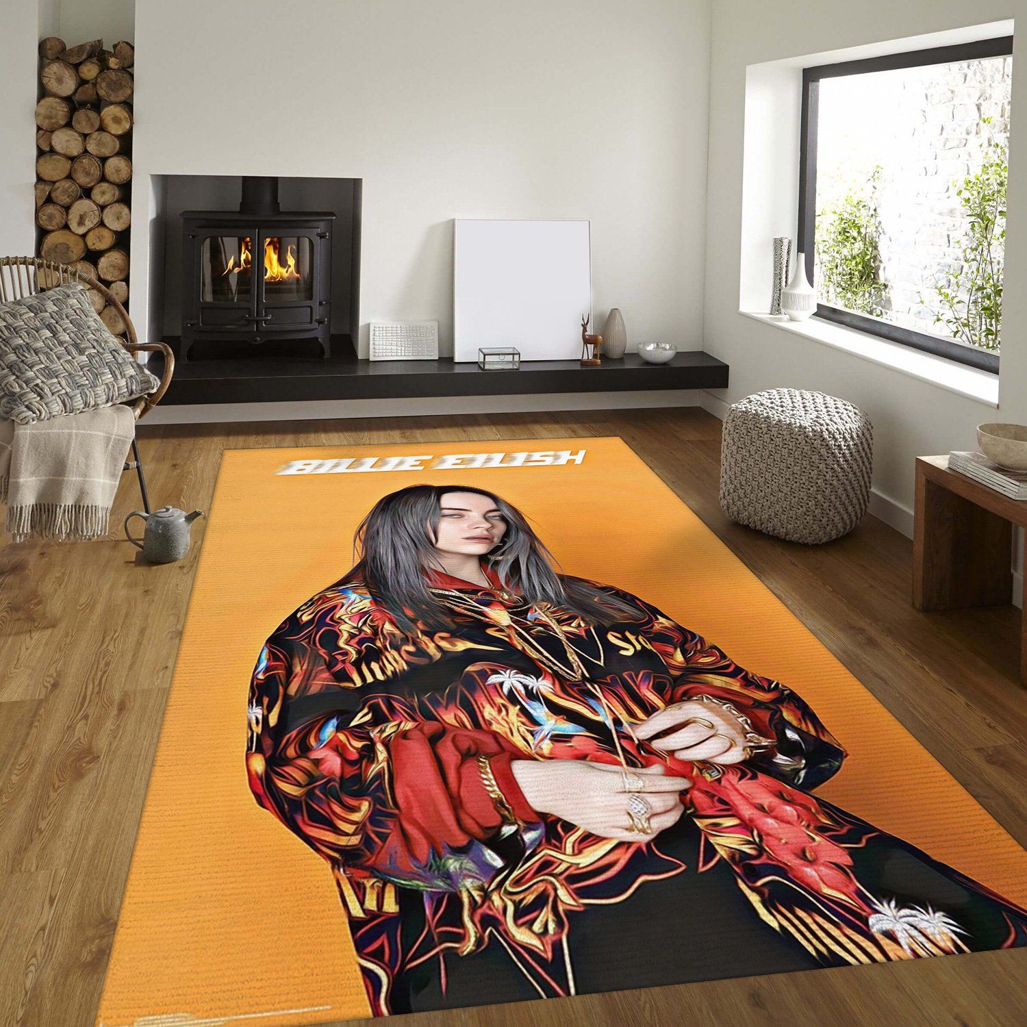 Deschea Billie Eilish Rug – Custom Size And Printing