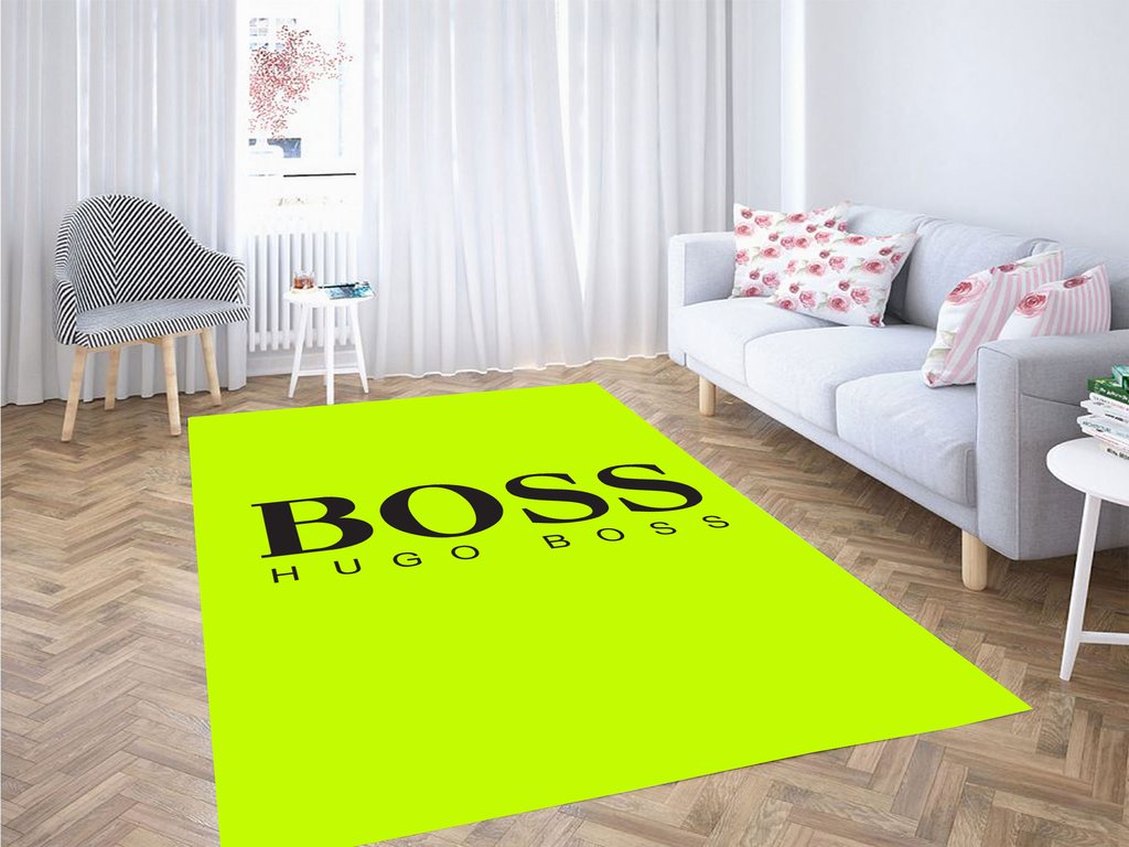 Deschea Boss Huga Boss Logo Fancy Brand Living Room Modern Carpet Rug