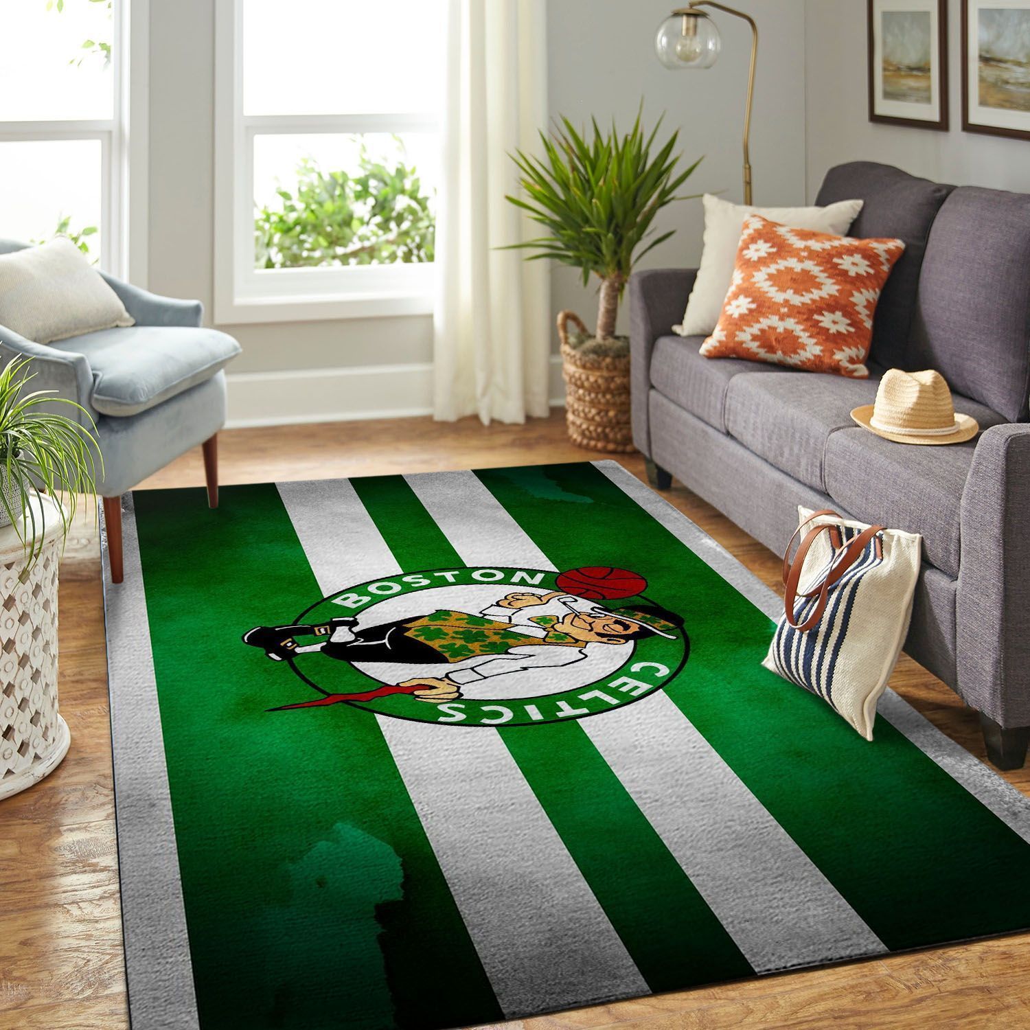 Deschea Boston Celtics Living Room Area Rug