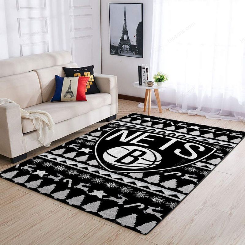 Deschea Brooklyn Nets Nba 4 Area Rug And