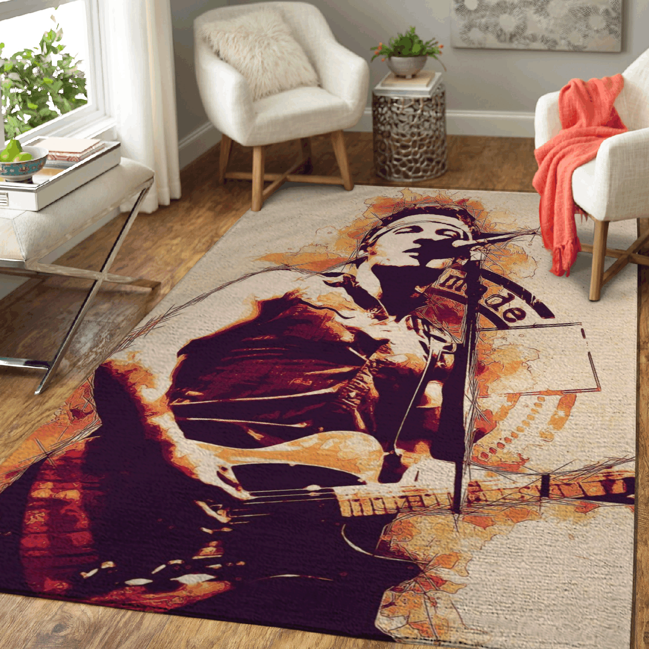 Deschea Bruce Springsteen American Singer Rock Music Art For Fans Area