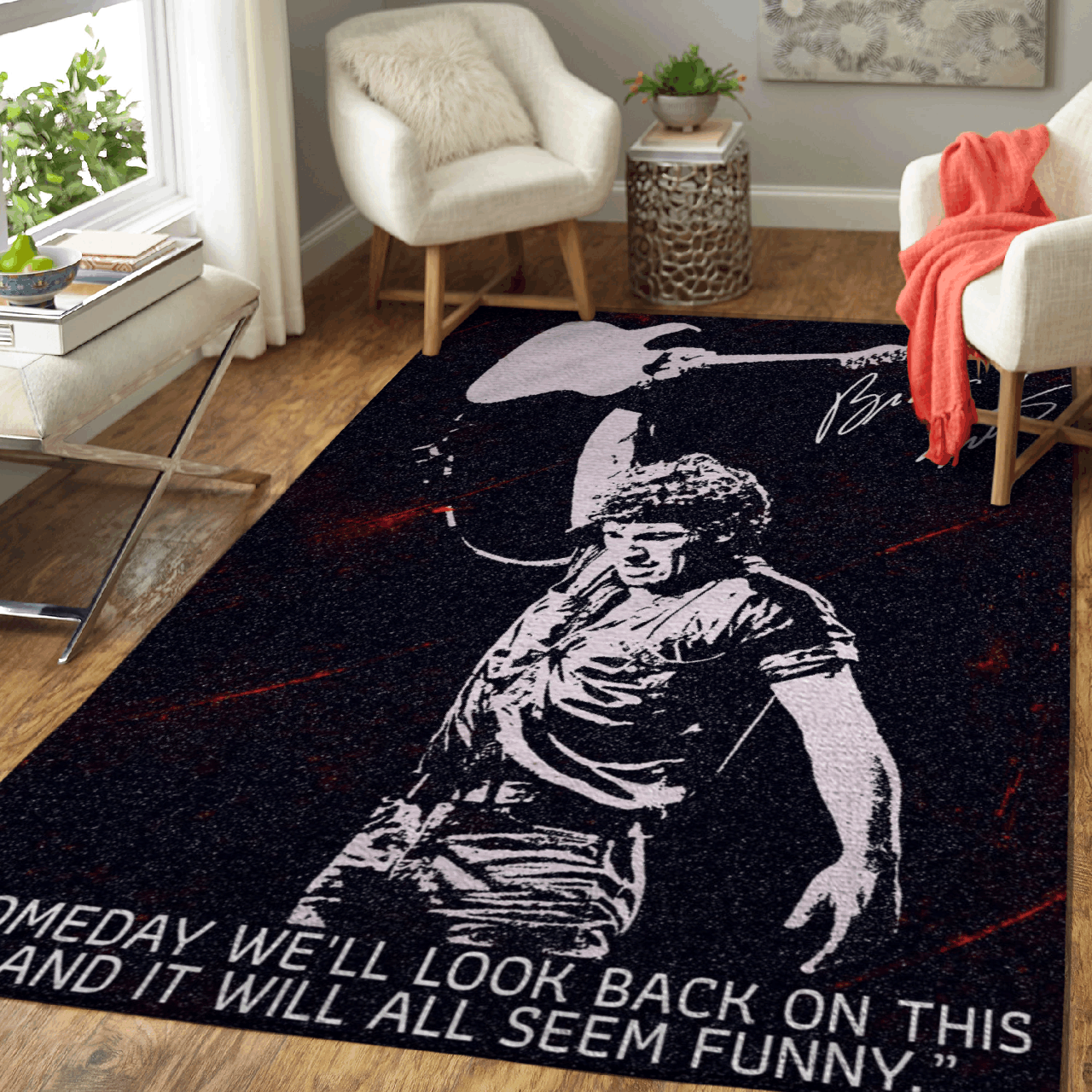 Deschea Bruce Springsteen Quotes It Will All Seem Funny Pop Art Area Rug Area