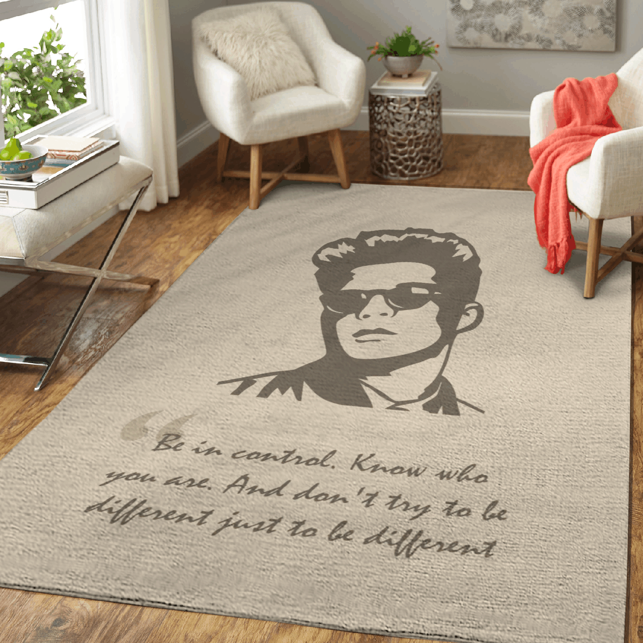 Deschea Bruno Mars Know Who You Are Art Area Rug Area