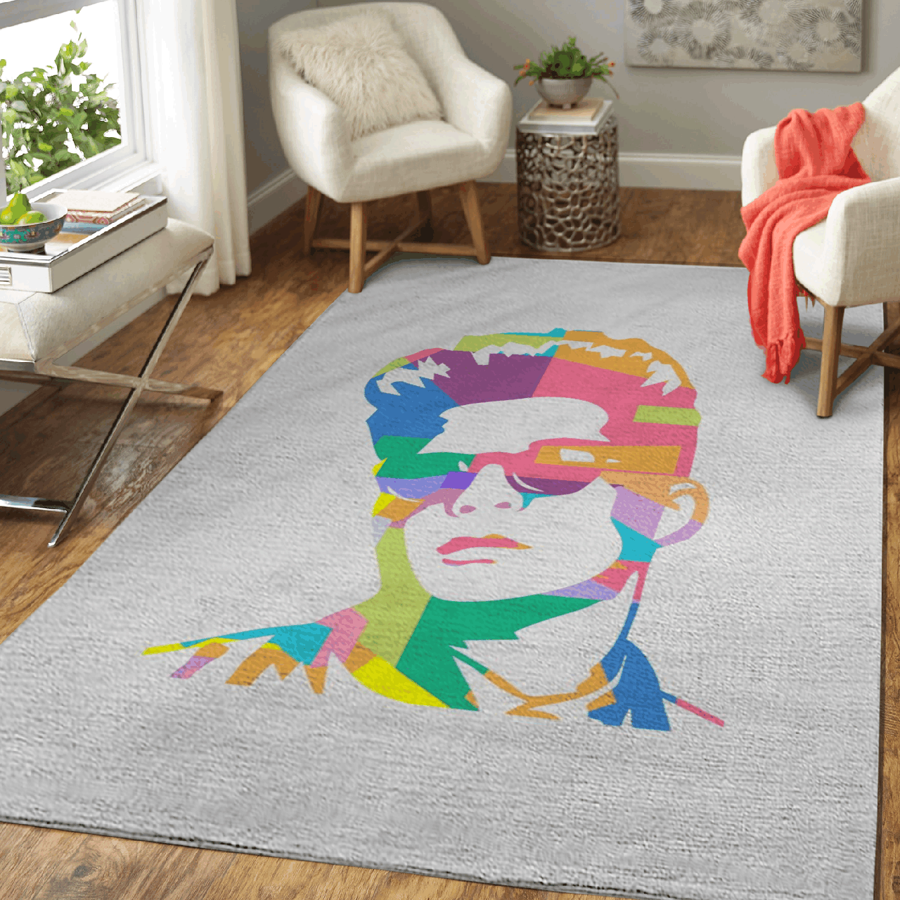 Deschea Bruno Mars Songs American Singer Pop Art Area Rug Area