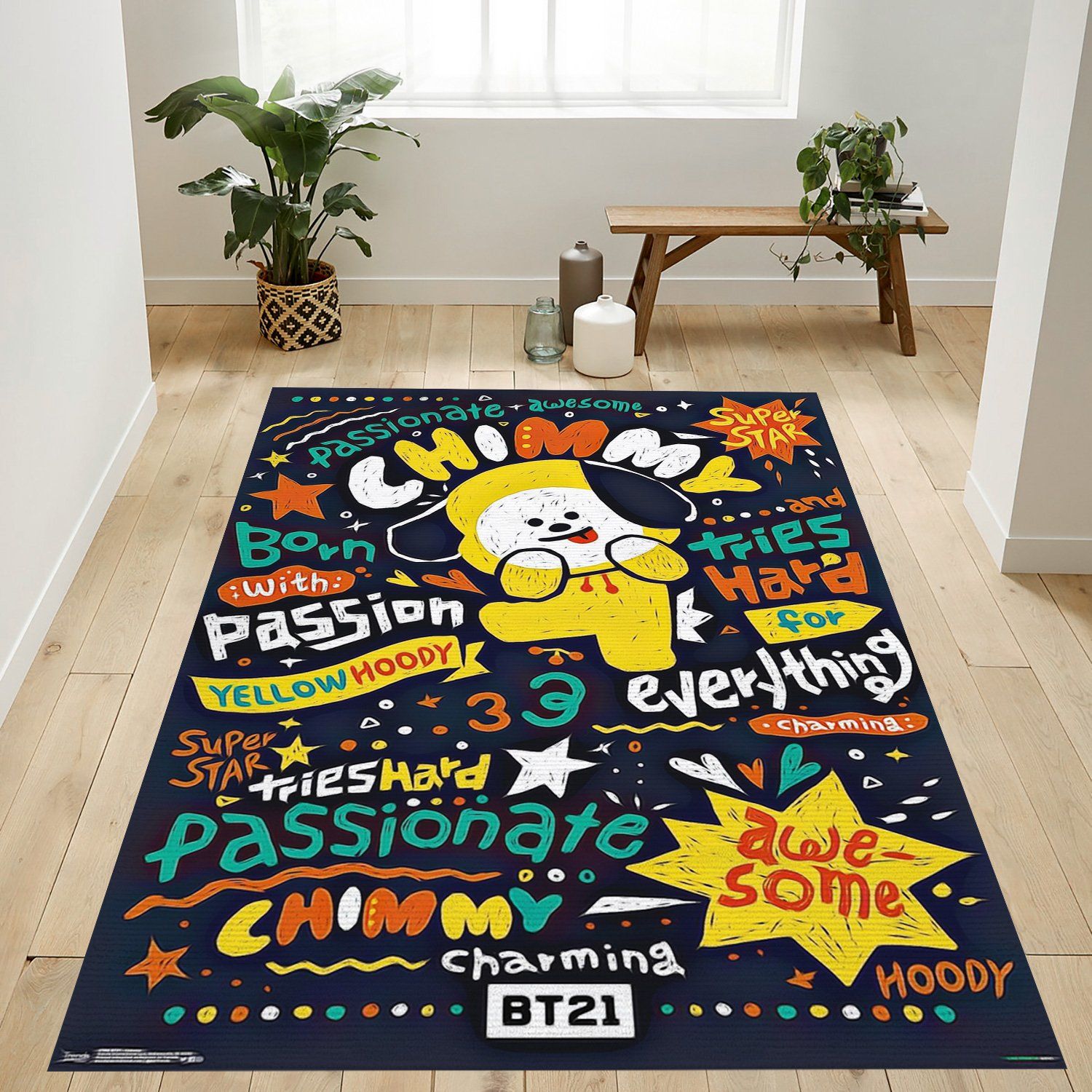 Deschea Bt21 Chimmy Rug – Custom Size And Printing