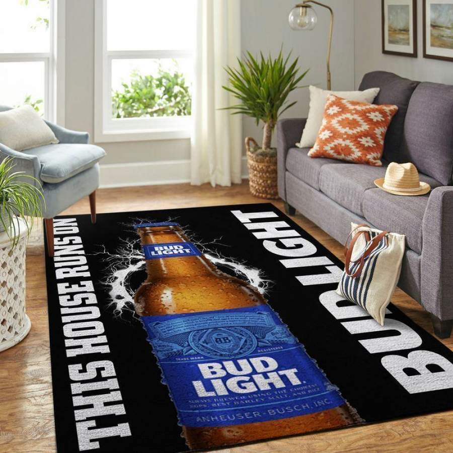 Deschea Bud Light Area Rug This House Runs On Ofd 20030917