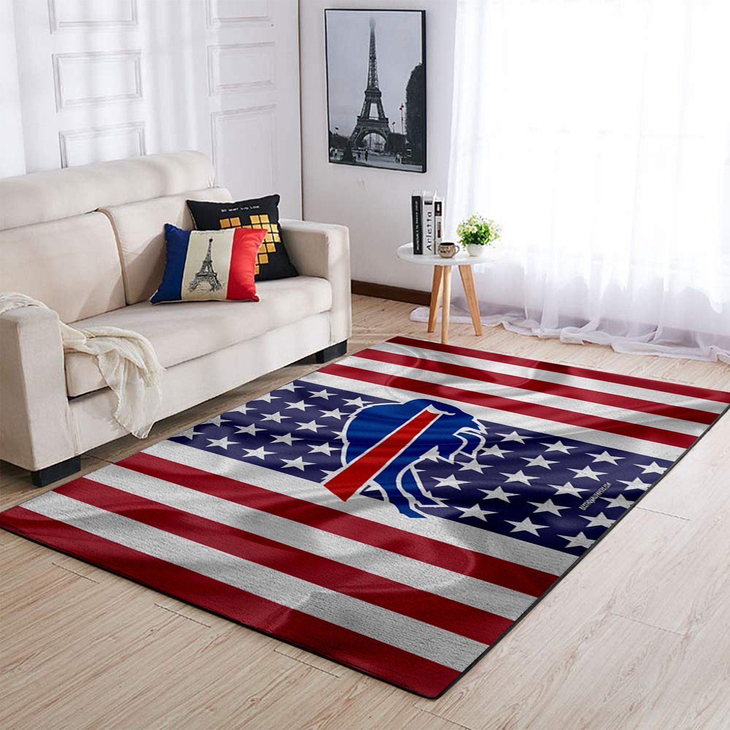 Deschea Buffalo Bills Area Rug Nfl Football Team Logo V3976