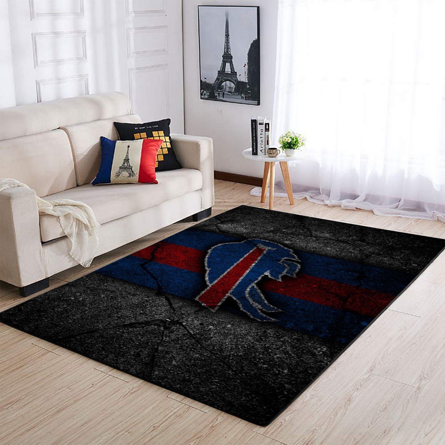 Deschea Buffalo Bills Area Rug Nfl Football Team Logo V3980