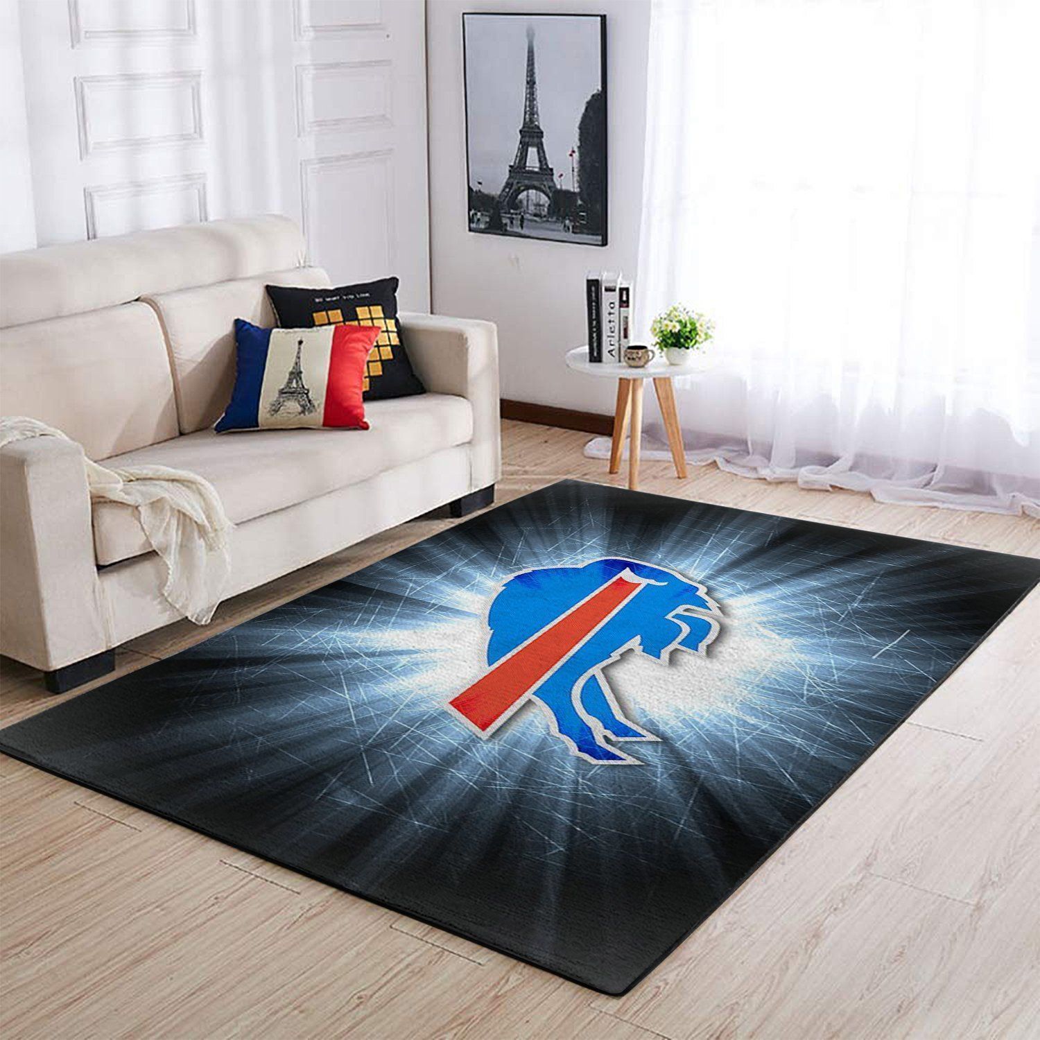 Deschea Buffalo Bills Area Rug Nfl Football Team Logo V3982