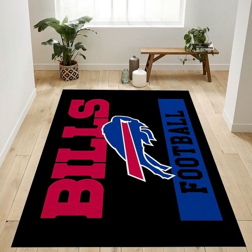 Deschea Buffalo Bills Football Nfl Logo Area Rug For Gift Bedroom Rug Us Gift