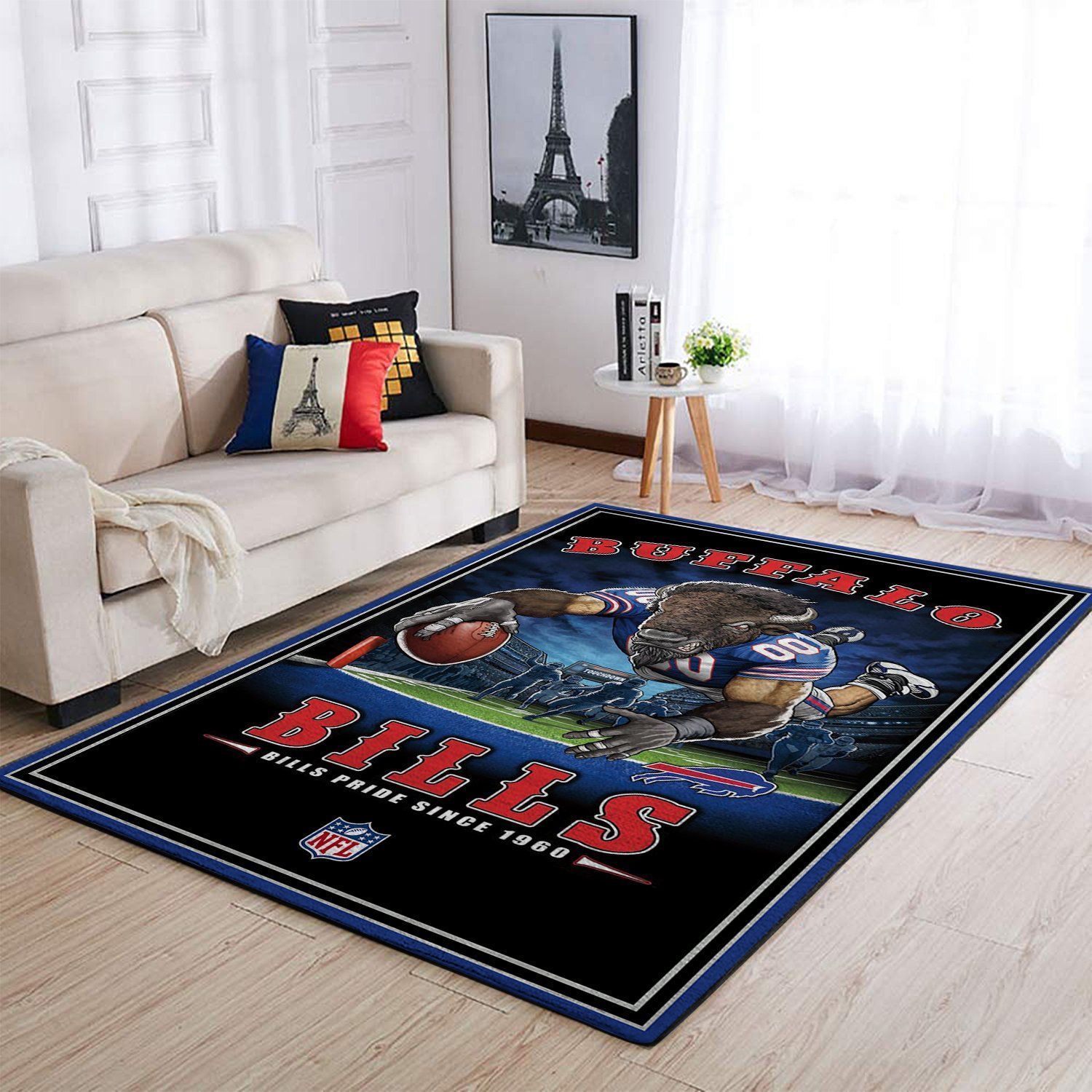 Deschea Buffalo Bills Nfl Team Pride Rectangle Area Rug Area