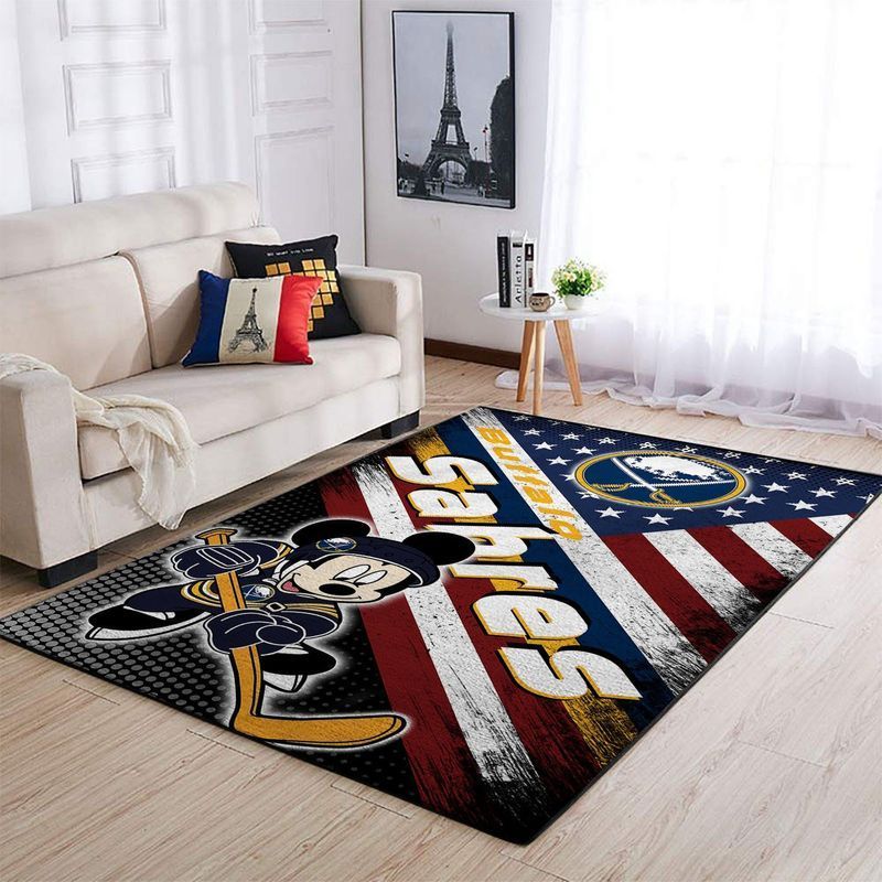 Deschea Buffalo Sabres Nhl 2 Area Rug And