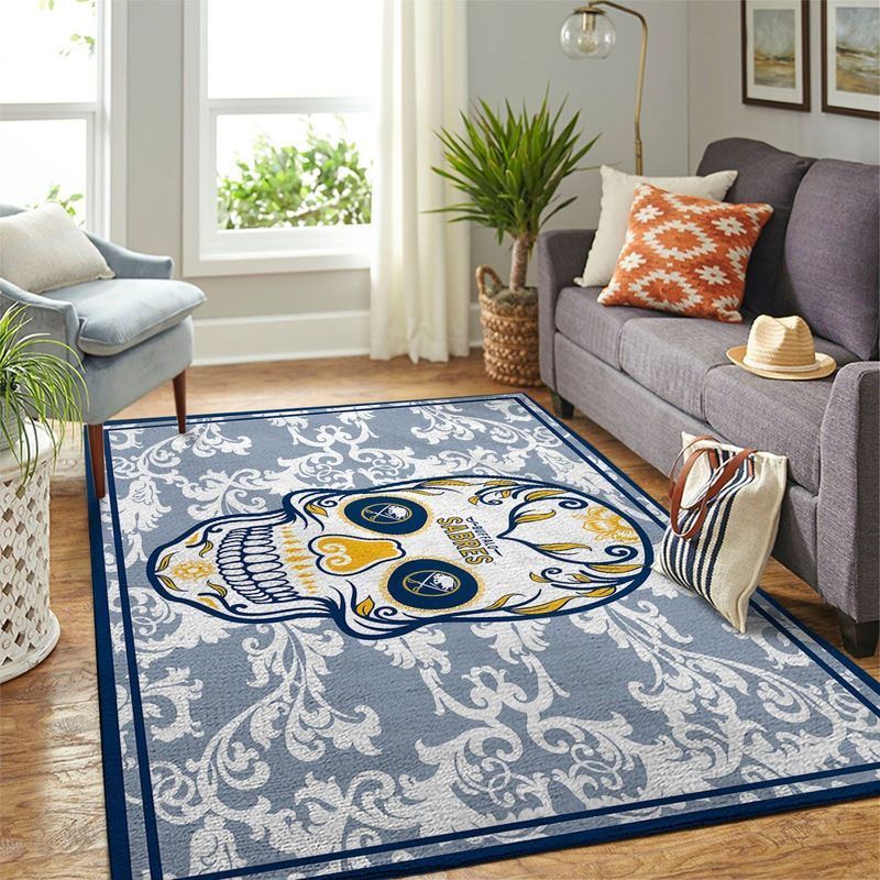 Deschea Buffalo Sabres Nhl 4 Area Rug And