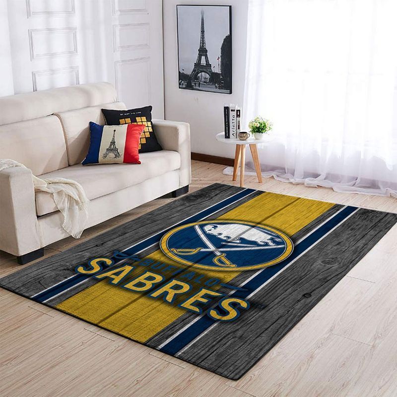 Deschea Buffalo Sabres Nhl 5 Area Rug And