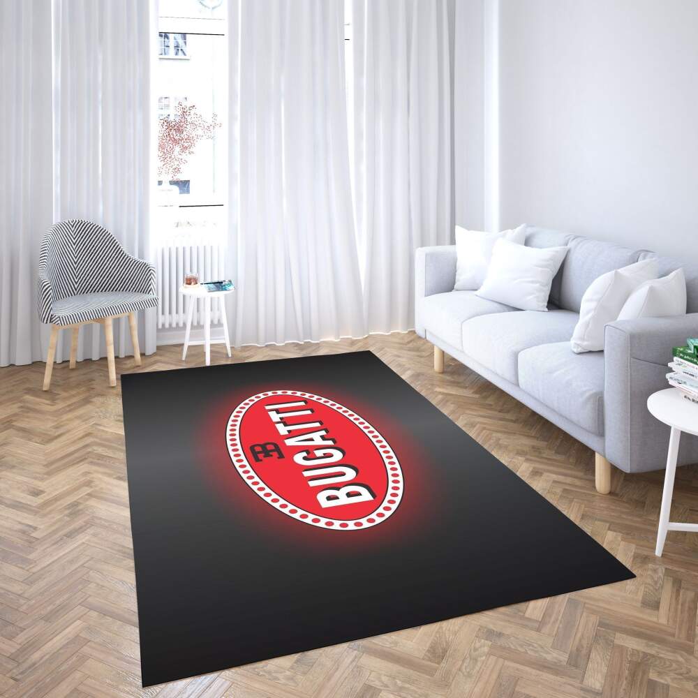 Deschea Bugatti Logo Area Rug Ellipse