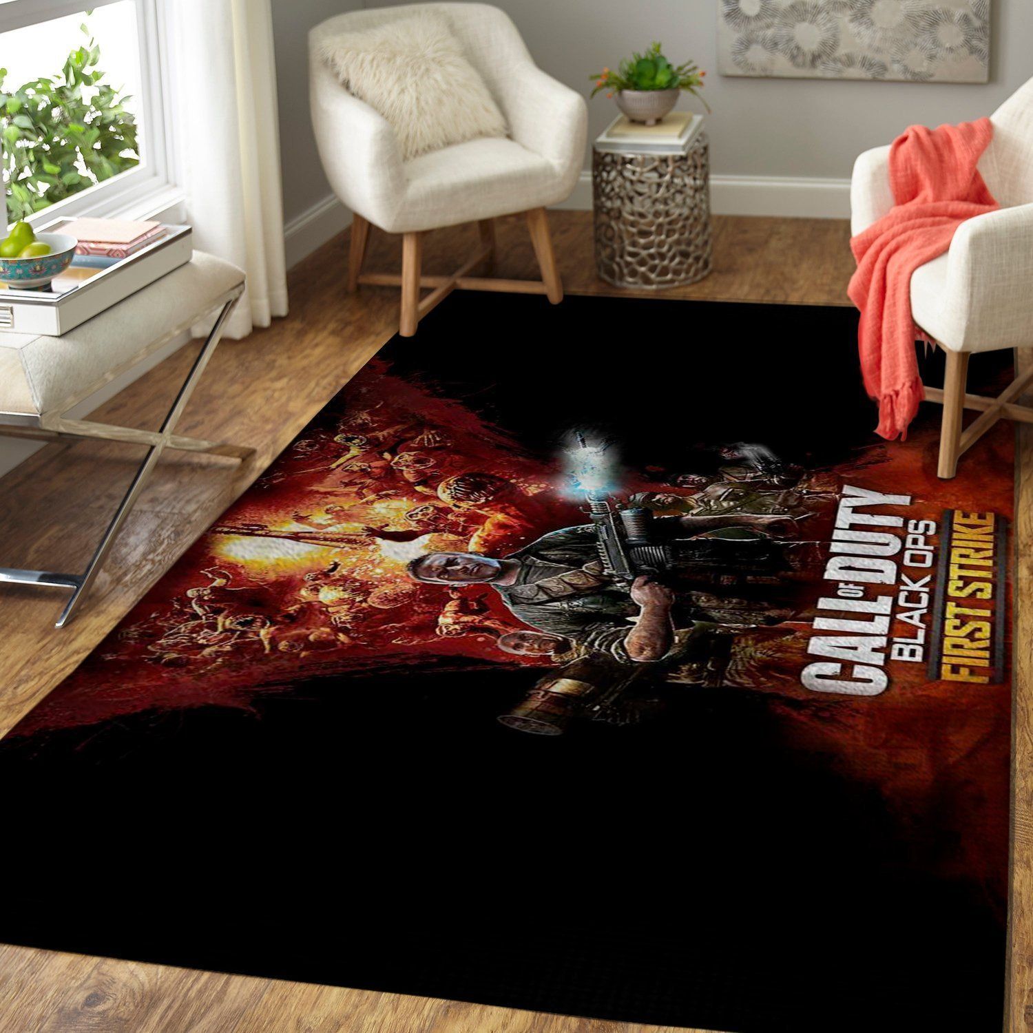 Deschea Call Of Duty Black Ops Area Rug First Strike Gaming