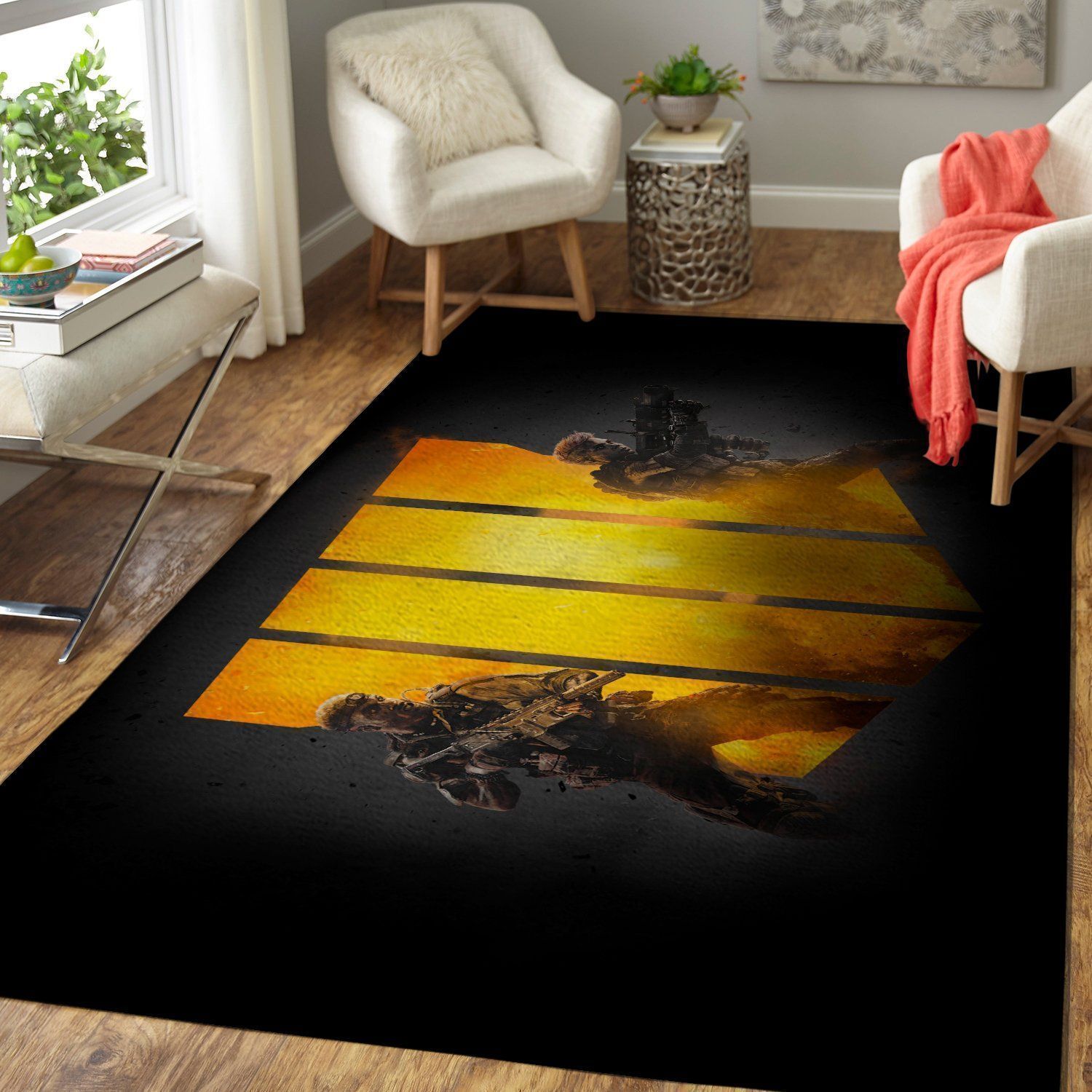 Deschea Call Of Duty Black Ops Area Rug Gaming Gamer V4279