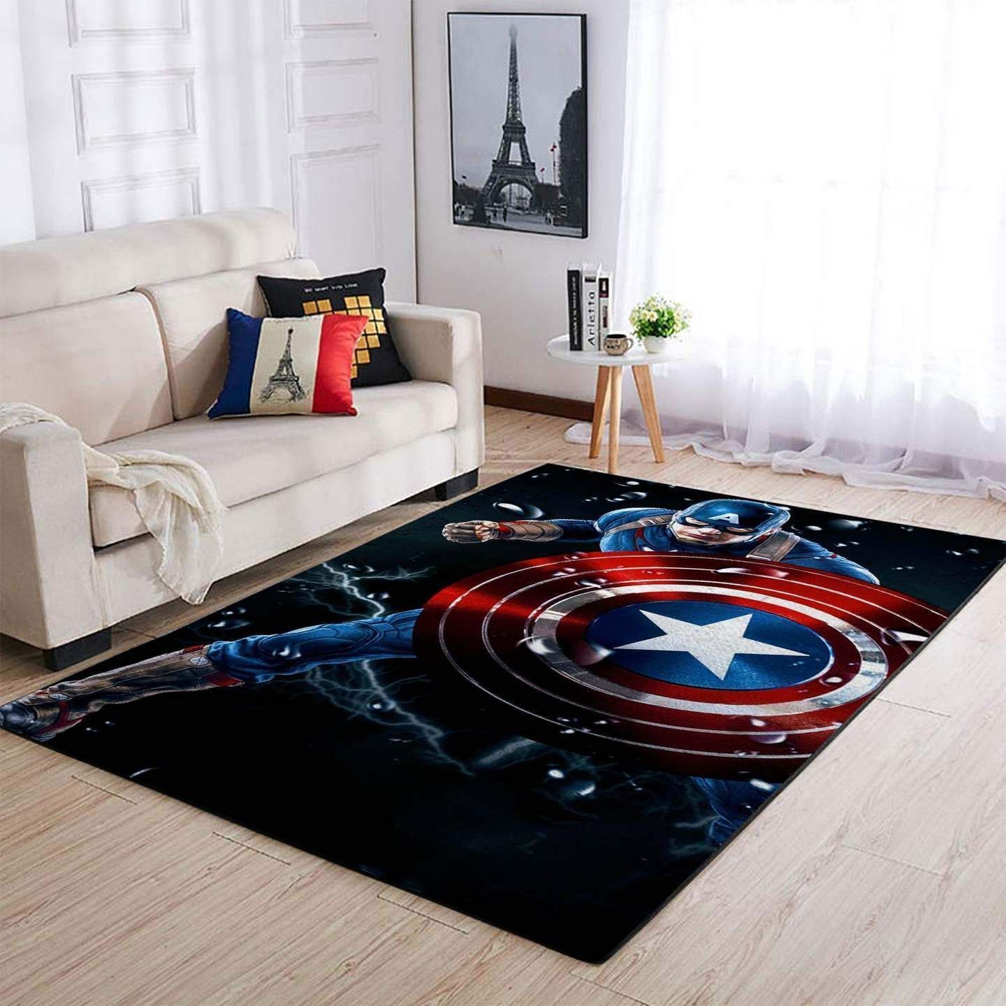 Deschea Captain America Area Rugs Marvel Superhero Rcdd81F31520