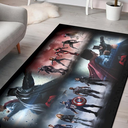 Deschea Captain America Civil War Marvel Superhero Rug